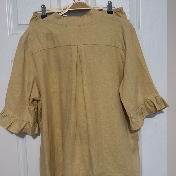 Sleeper brand Linen Lounge Suit pajama M NWT beige - Picture 7 of 9